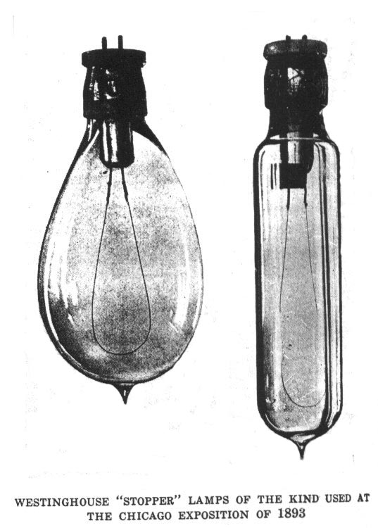 Edison ambargasonu kırmak için, Westinghouse tarafından kısa sürede geliştirilen iki pinli ampuller.