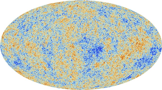 Planck Misyonu, Evrenin resmi. Kaynak: ESA