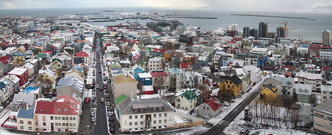izlanda'nın başkenti Reykjavik