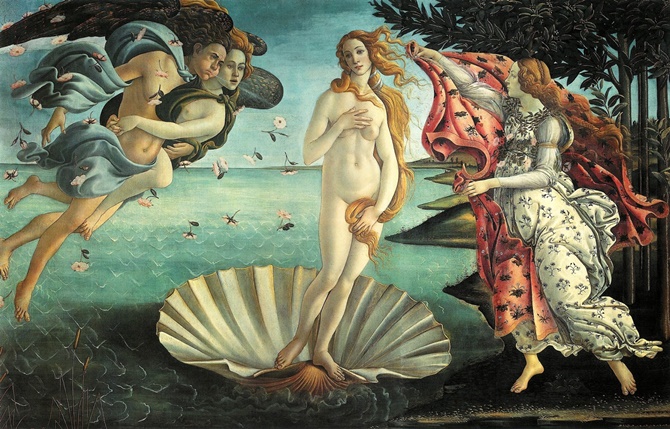 013 Venüs'ün Doğuşu The Birth of Venus - Botticelli
