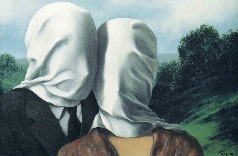 The Lovers I, 1928 by Rene Magritte 