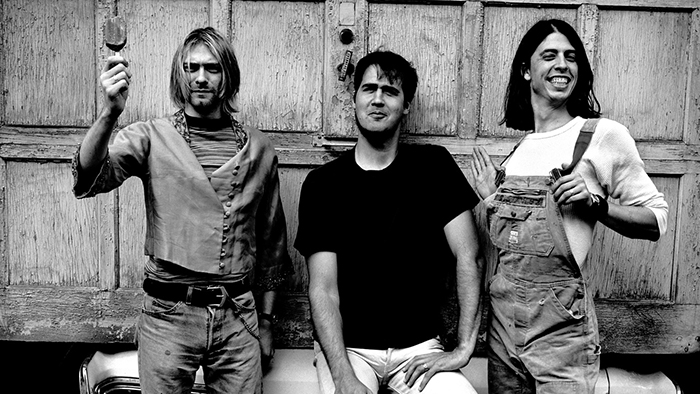 Nirvana in 1993 (from left): Kurt Cobain, Krist Novoselic, Dave Grohl.
